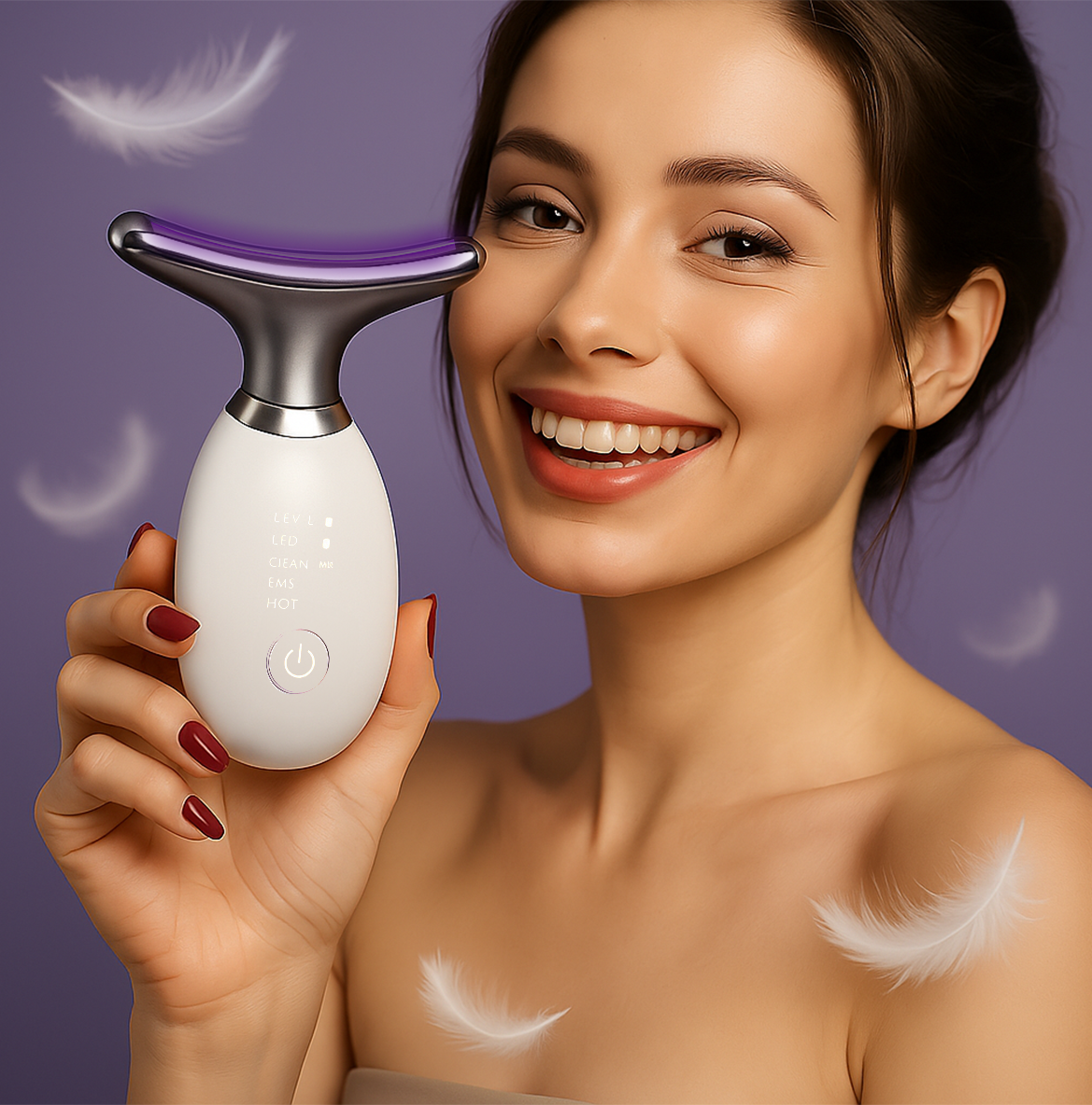 Masazhues për fytyrë me 7 ngjyra